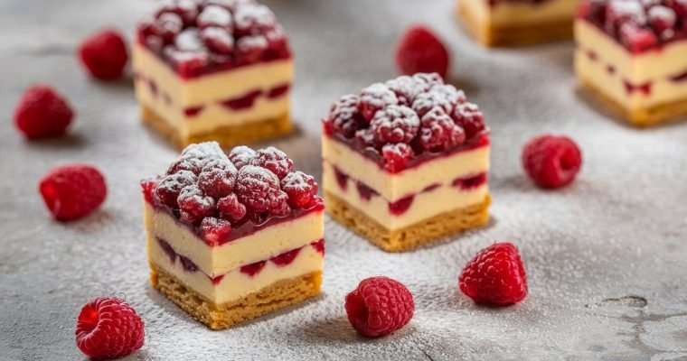 Tangy Citrus Raspberry Squares