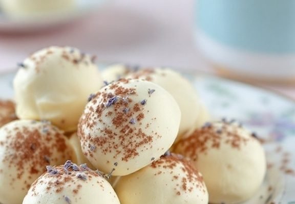 Honey Lavender White Chocolate Truffles Recipe