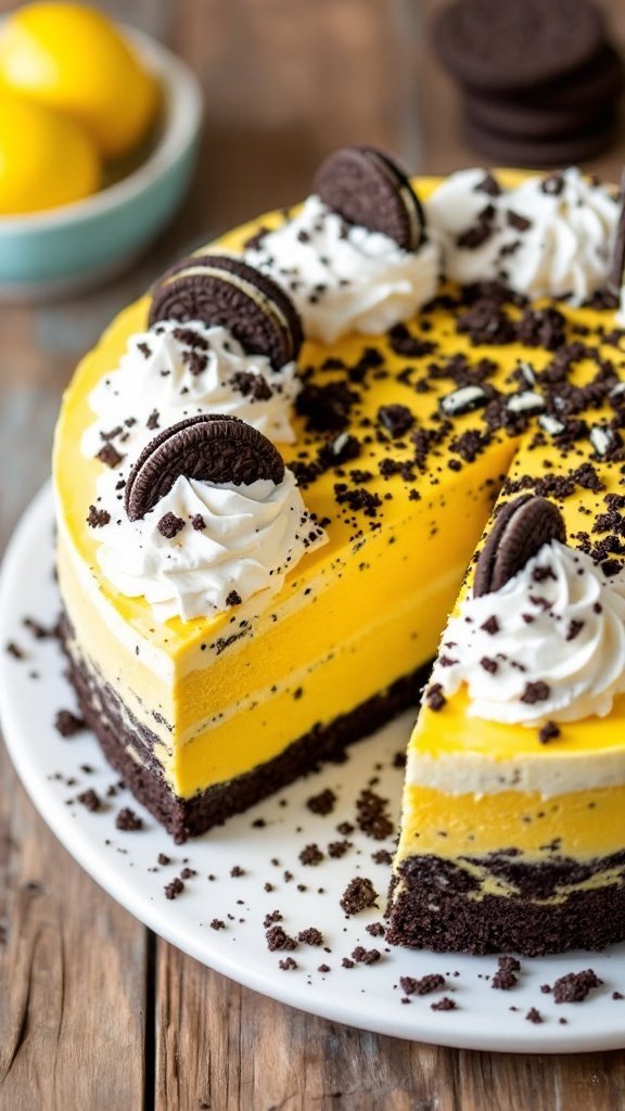 Delicious Lemon Oreo Super Torte Dessert