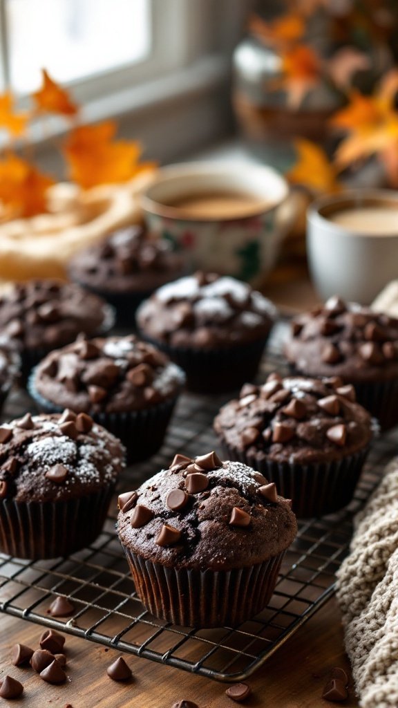 Olympic Village Double Chocolate Muffins Recipe