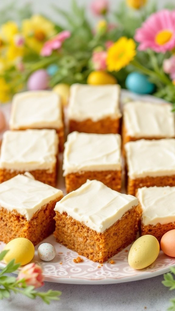 Deliciously Moist Carrot Cake Bars Recipe