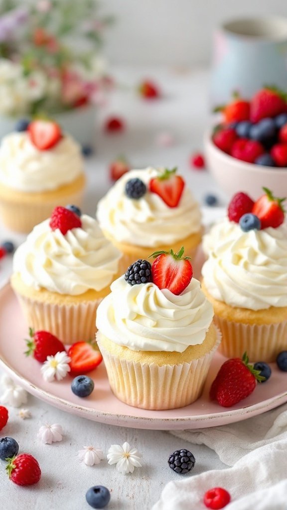 Light and Fluffy Angel Food Cupcakes
