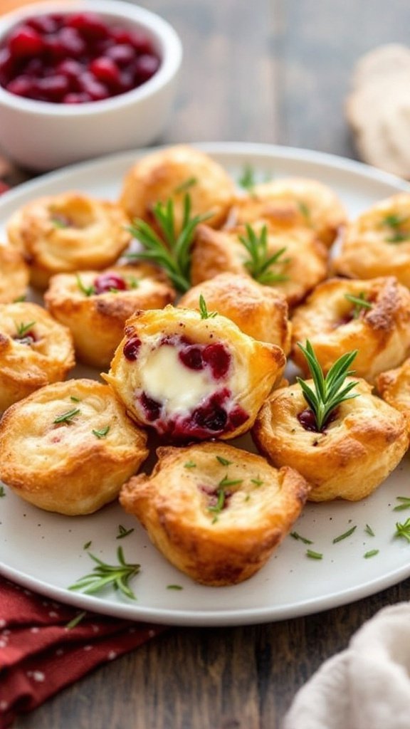 Irresistibly Easy Cranberry Brie Bites Recipe
