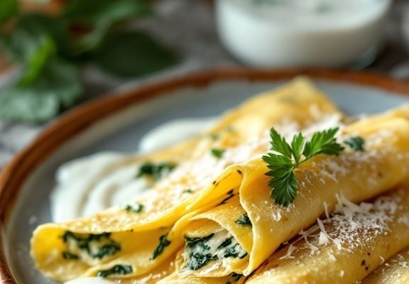 Delicious Spinach and Ricotta Crepes Recipe