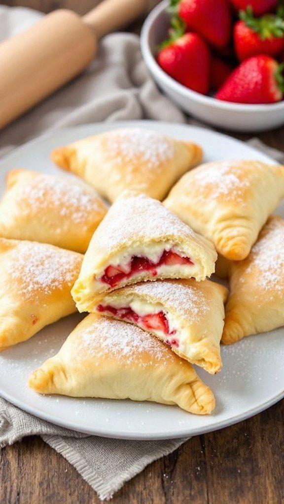 Delicious Strawberry Cream Cheese Turnovers