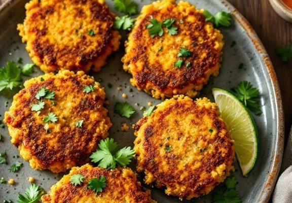 Savory Quinoa and Sweet Potato Veggie Patties Recipe