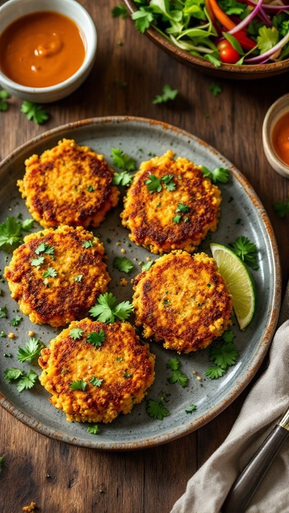 Savory Quinoa and Sweet Potato Veggie Patties Recipe