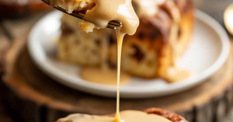 Southern Indulgence: New Orleans Bread Pudding with Bourbon Sauce Recipe