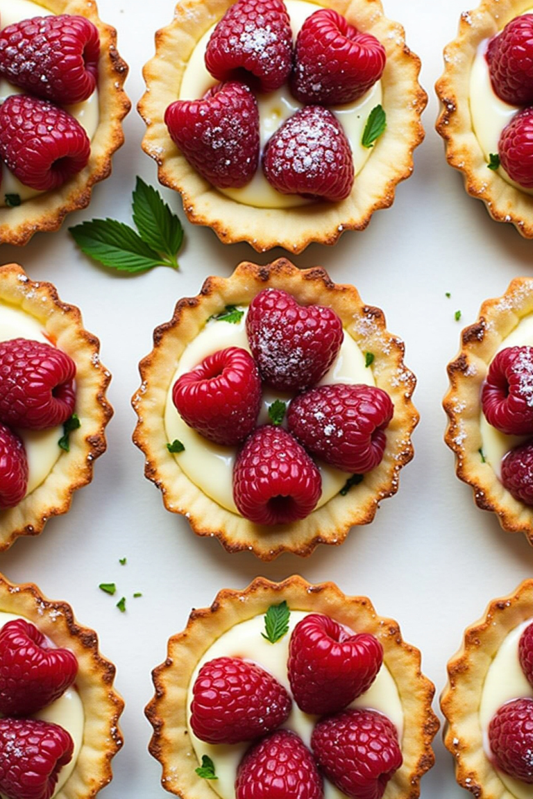 Layered Raspberry Tart Effortless Elegance: Raspberry Vanilla Tarts That Steal the Show ...